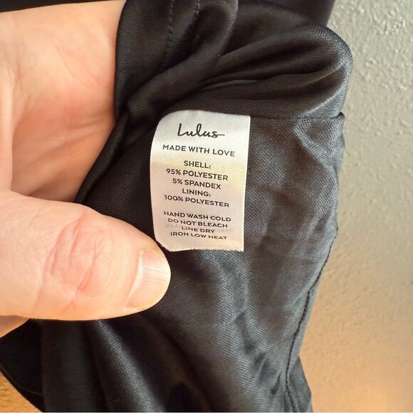 Lulu's NWT Total Appeal Ruched One Shoulder Bodycon Midi Dress Size L - Picture 6 of 7